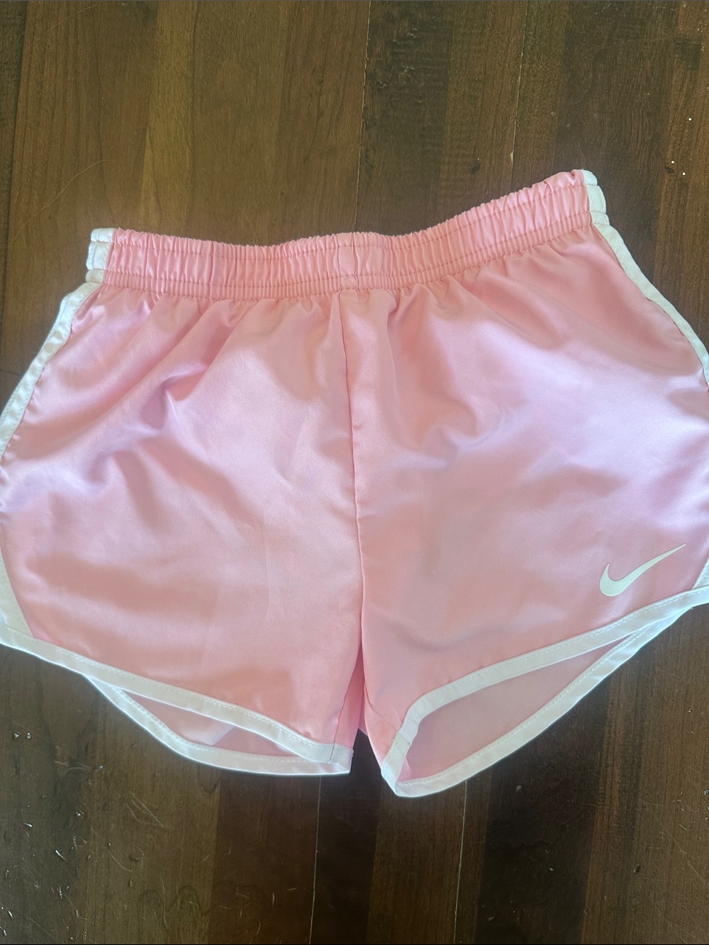 Nike Pink Athletic Shorts with White Trim